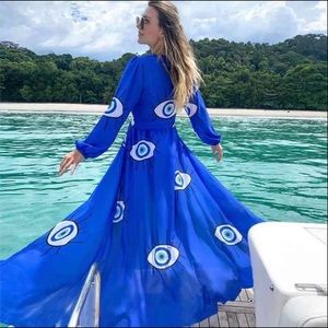 New - Good luck evil eye beach dress